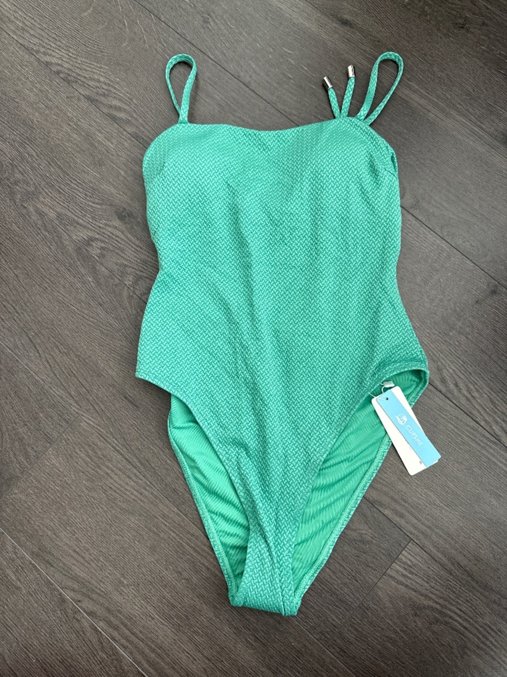 NWT Cupshe green one piece swimsuit size S